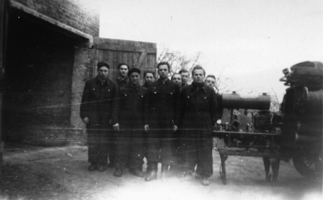 Einsatzabteilung mit TS um 1950